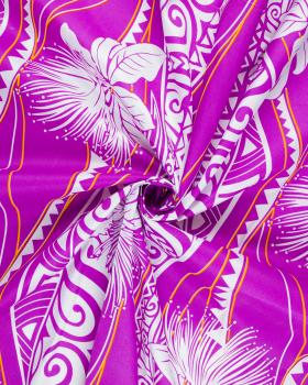 Polynesian fabric VAI Purple - Tissushop